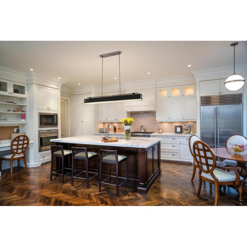 ALORA Lighting PD307960ANTL Valise Pendant, LED, Aged Nickel/Tuxedo Leather
