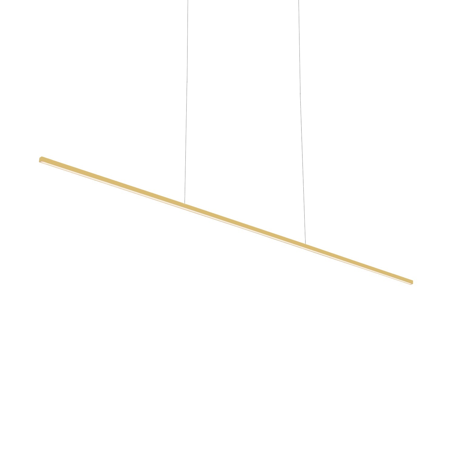 Vega Minor 60-in Brushed Gold LED Linear Pendant
