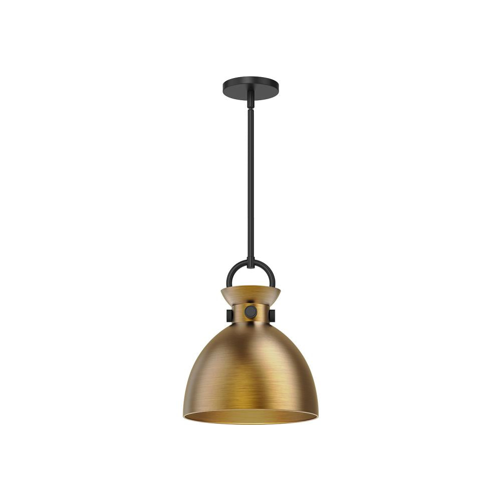 ALORA MOOD Waldo PD411311MBAG Pendant Light Fixture, UL Listed, Matte Black/Aged Gold