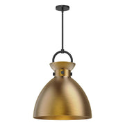ALORA MOOD Lighting PD411318MBAG Pendant, 1 Light, Matte Black/Aged Gold