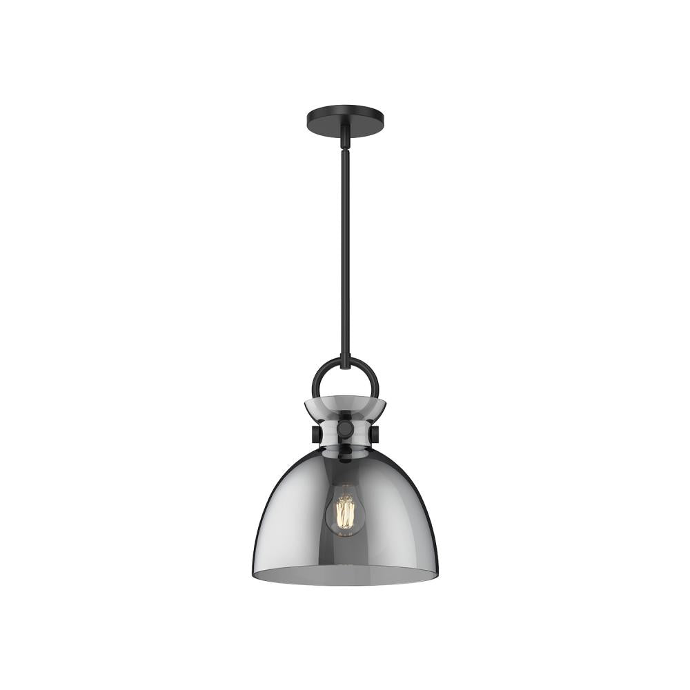 ALORA MOOD Lighting PD411811MBSM Pendant, 1 Light, Matte Black/Smoked