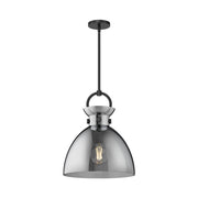 ALORA MOOD Lighting PD411814MBSM Pendant, 14-in, Matte Black/Smoked