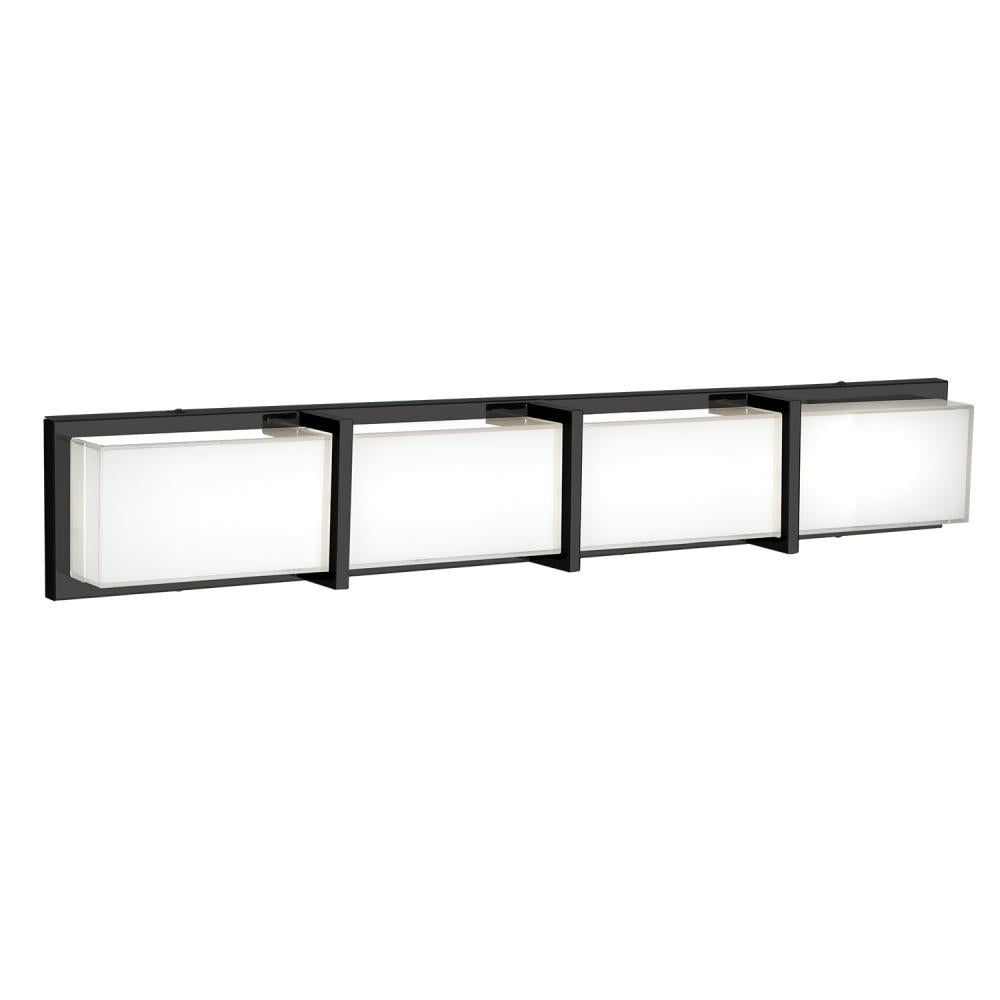 Kuzco 701314BK-LED Vanity Light Fixture, UL Damp Rated, Black