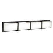 Kuzco 701314BK-LED Vanity Light Fixture, UL Damp Rated, Black