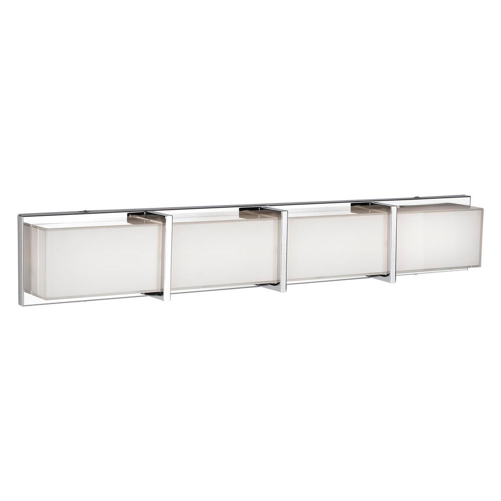 Kuzco Lighting 701314CH-LED Vanity Light Fixture, UL Damp Rated, Chrome