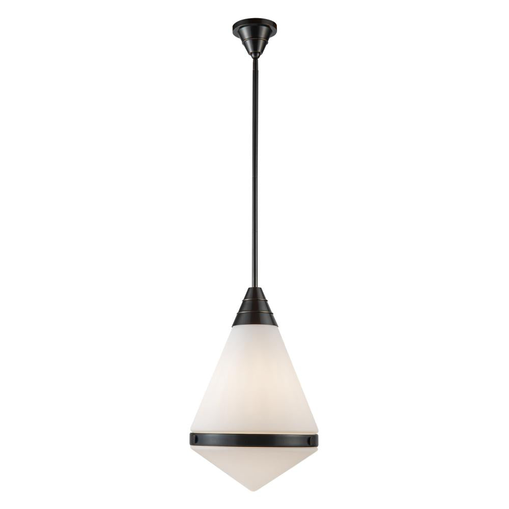 ALORA Lighting Willard PD348022UBOP Pendant Light Fixture, UL Listed, Urban Bronze/Opal Matte Glass