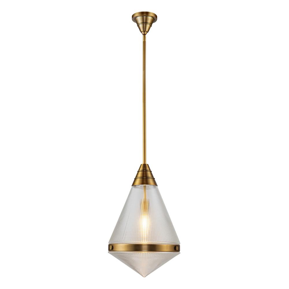 ALORA Lighting PD348022VBPG Pendant, 1 Light, Vintage Brass