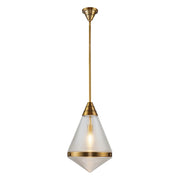 ALORA Lighting PD348022VBPG Pendant, 1 Light, Vintage Brass