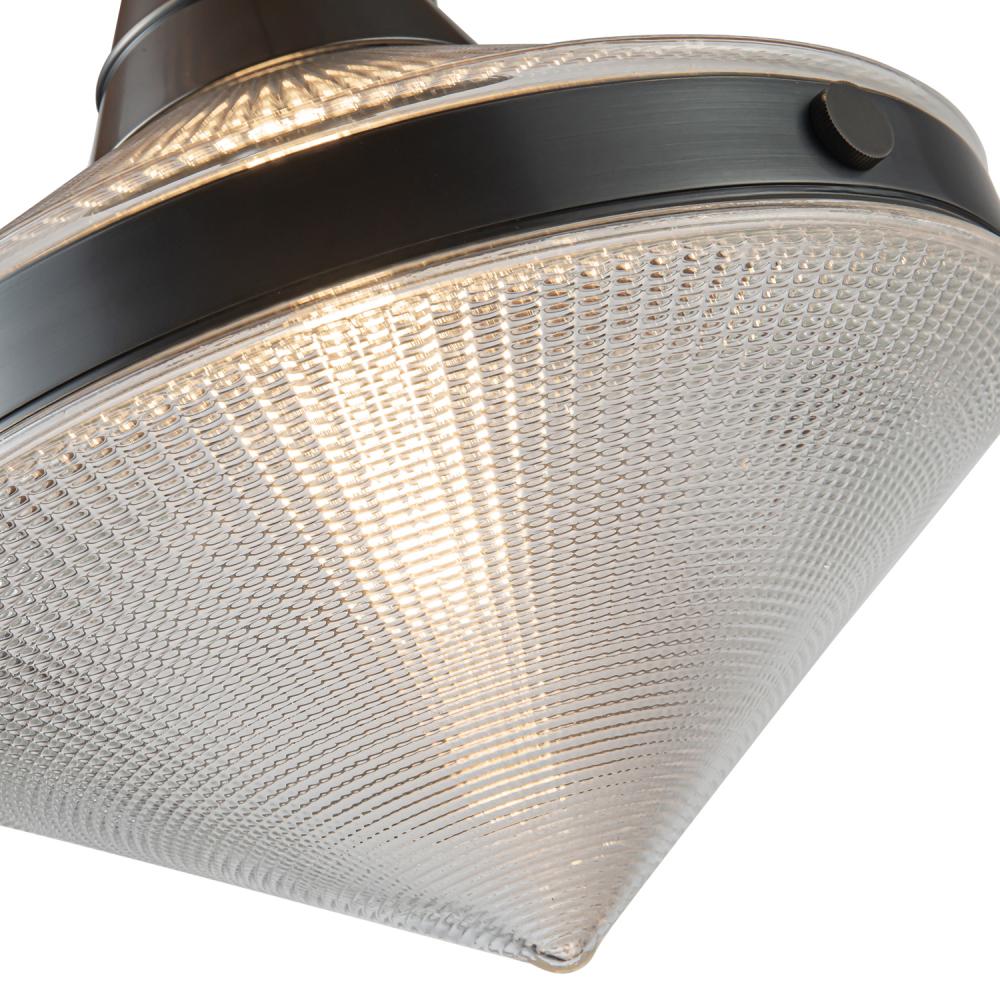 ALORA Lighting PD348114UBPG Pendant Light Fixture, UL Damp Rated, Urban Bronze/Prismatic Glass