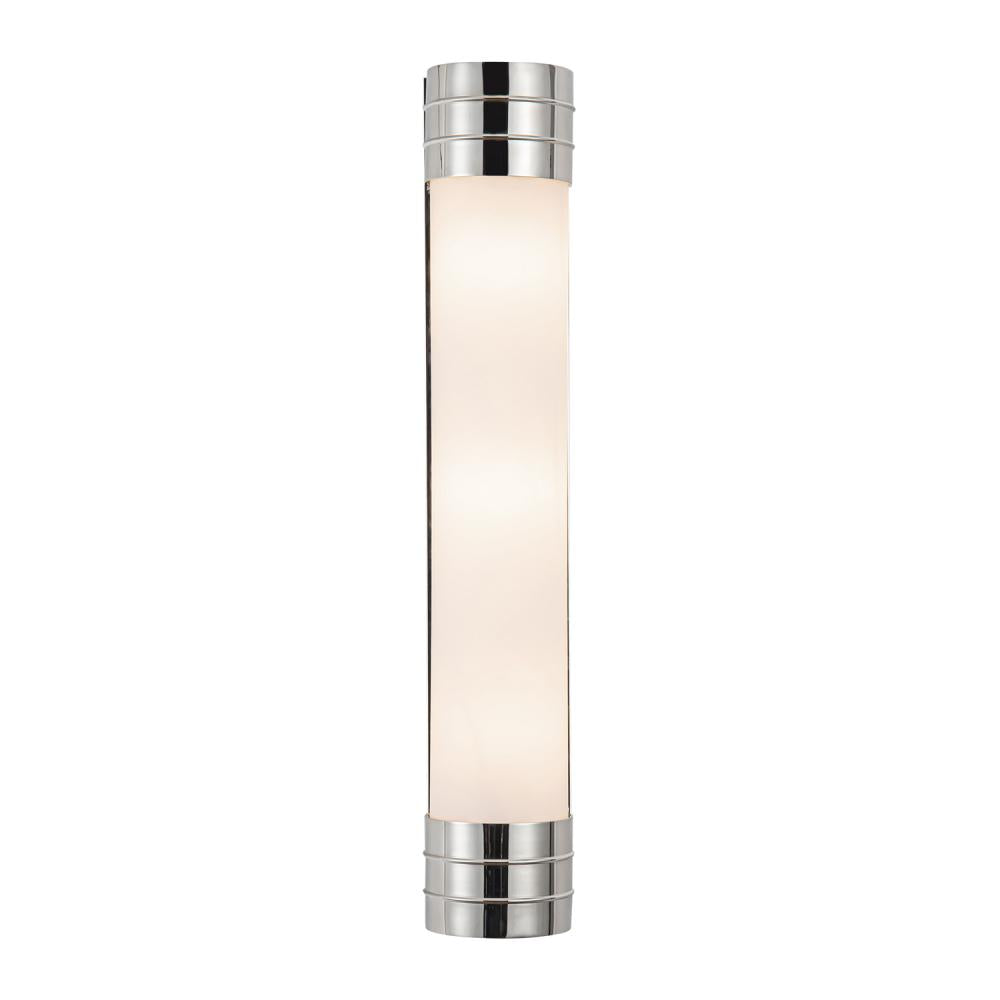 ALORA Lighting Willard WV348224PNOP Wall/Vanity Light Fixture, UL Damp Rated, Polished Nickel/Opal Matte Glass