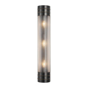 ALORA Lighting Willard 24-in Urban Bronze/Prismatic Glass 3 Lights Wall/Vanity Light Fixture, UL Damp Rated, Urban Bronze
