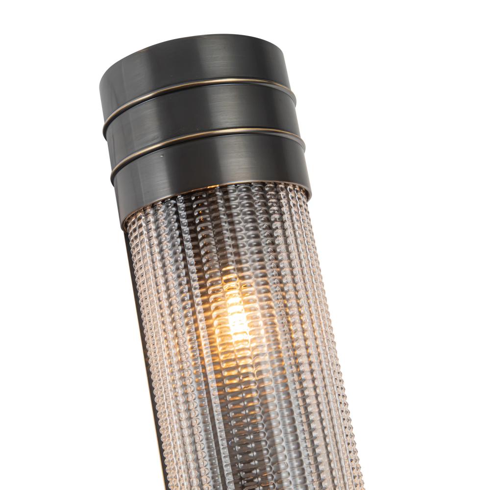 ALORA Lighting Willard 24-in Urban Bronze/Prismatic Glass 3 Lights Wall/Vanity Light Fixture, UL Damp Rated, Urban Bronze