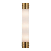 ALORA Lighting Willard WV348224VBOP Vintage Brass/Opal Matte Glass Wall/Vanity Light Fixture