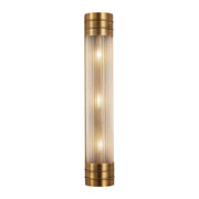 ALORA Lighting Willard WV348224 Wall/Vanity Light Fixture, UL Damp Rated, Vintage Brass/Prismatic Glass