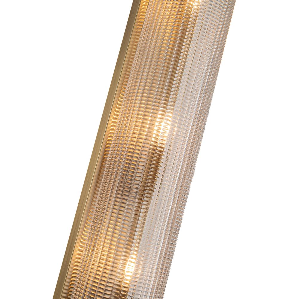 ALORA Lighting Willard WV348224 Wall/Vanity Light Fixture, UL Damp Rated, Vintage Brass/Prismatic Glass