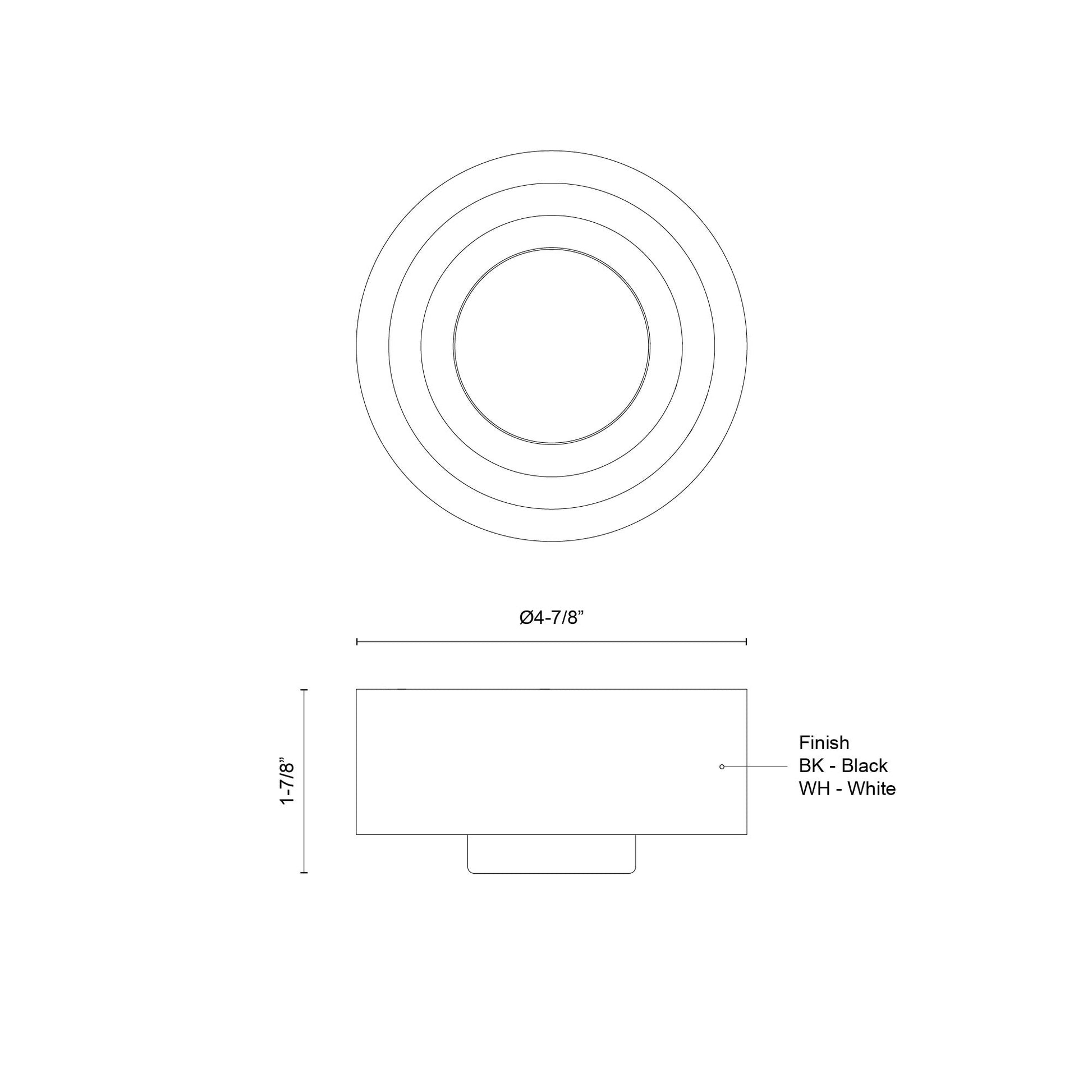 Kuzco 21305 Wall Sconce, Wall Sconces, Modern Design, White Finish