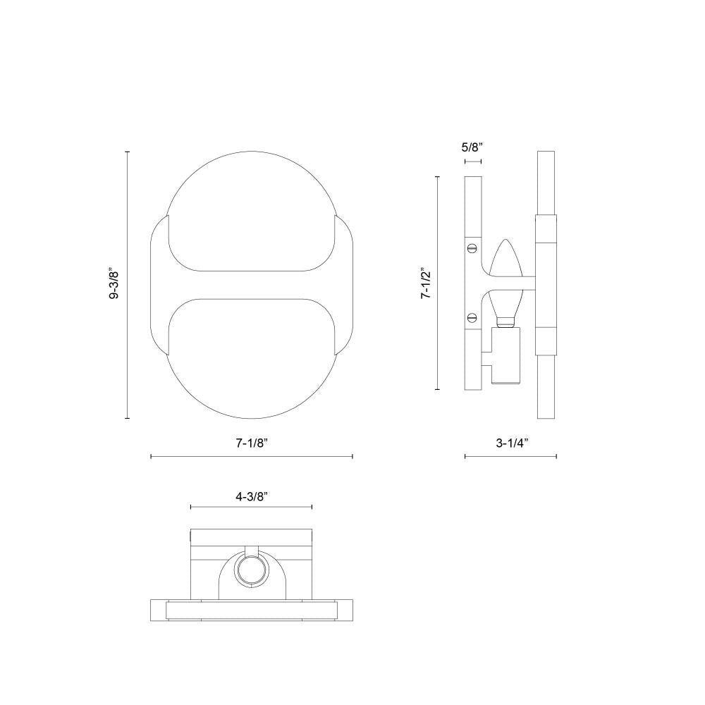 ALORA Lighting Odin WV357109UBAR Wall Vanity Light Fixture, UL Damp Rated, Urban Bronze/Alabaster