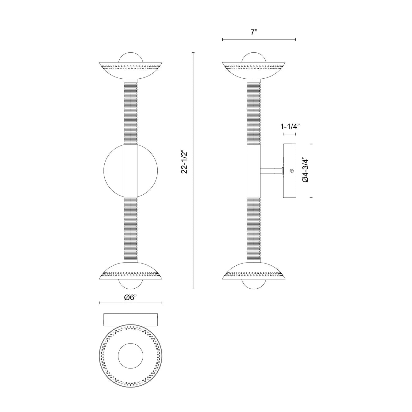 ALORA MOOD Lighting WV616223MBOP-UNV Wall/Vanity Light, UL Damp Rated, Matte Black/Opal Glass