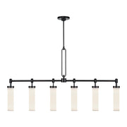ALORA Lighting LP355652UBGO Linear Pendant, Urban Bronze/Glossy Opal