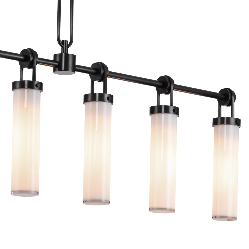 ALORA Lighting LP355652UBGO Linear Pendant, Urban Bronze/Glossy Opal