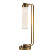 ALORA Lighting TL355022VBGO Table Lamp, Vintage Brass/Glossy Opal
