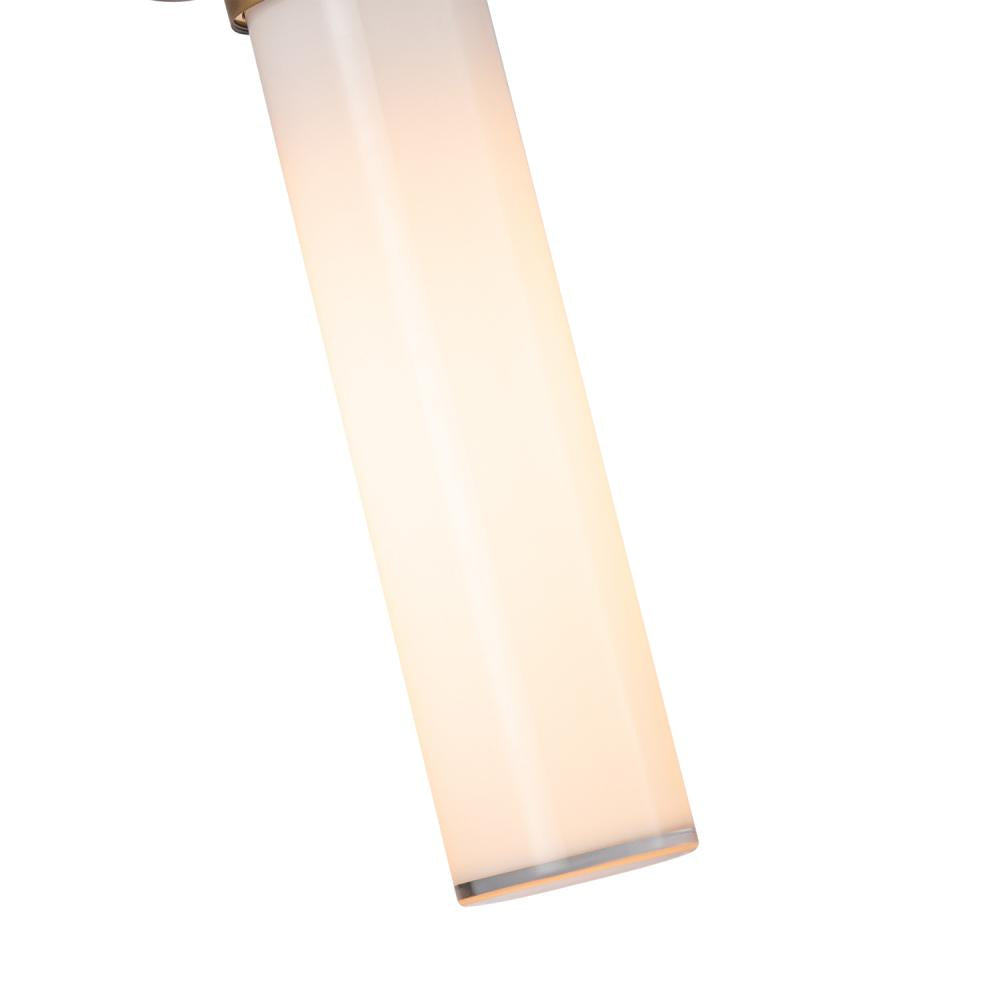 ALORA Lighting WV355116VBGO Wynwood 16-in Vintage Brass Wall/Vanity Light Fixture, UL Damp Rated, Vintage Brass/Glossy Opal