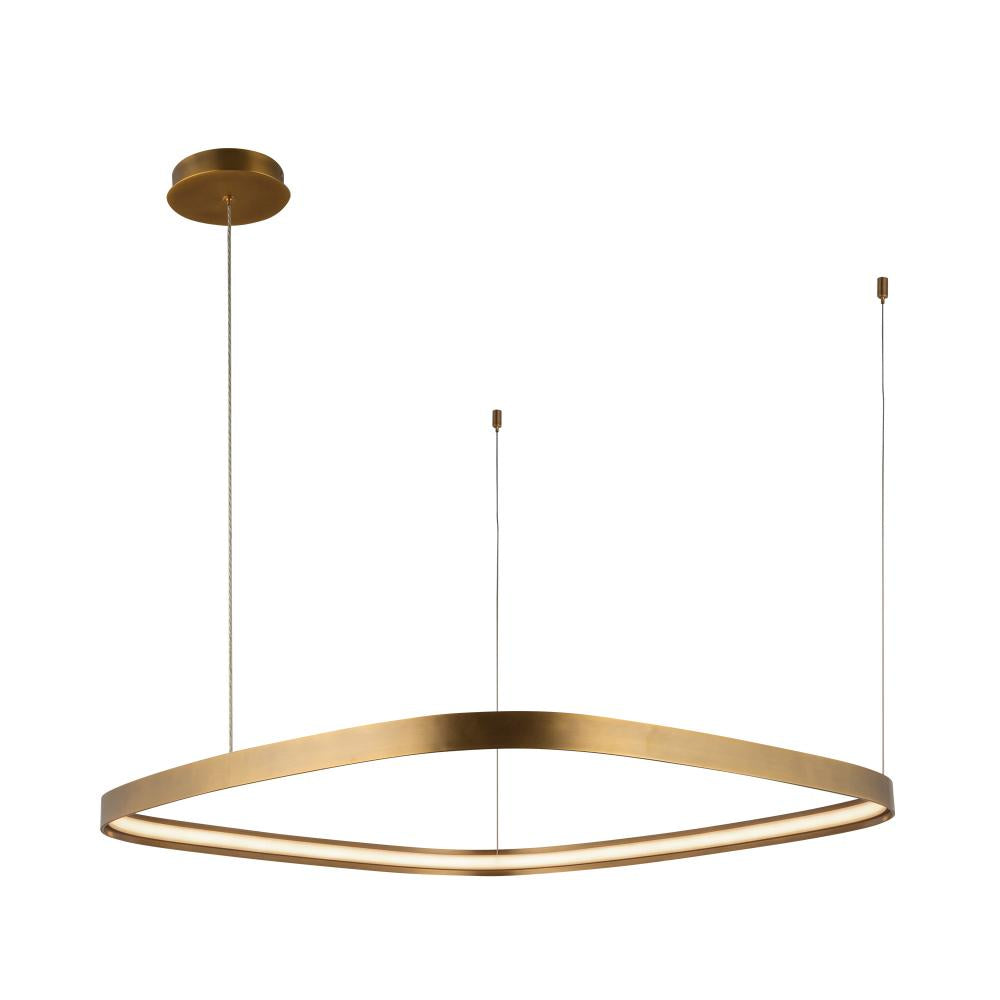 Kuzco Yukon PD78031-VB Pendant Light Fixture, UL Damp Rated, Vintage Brass