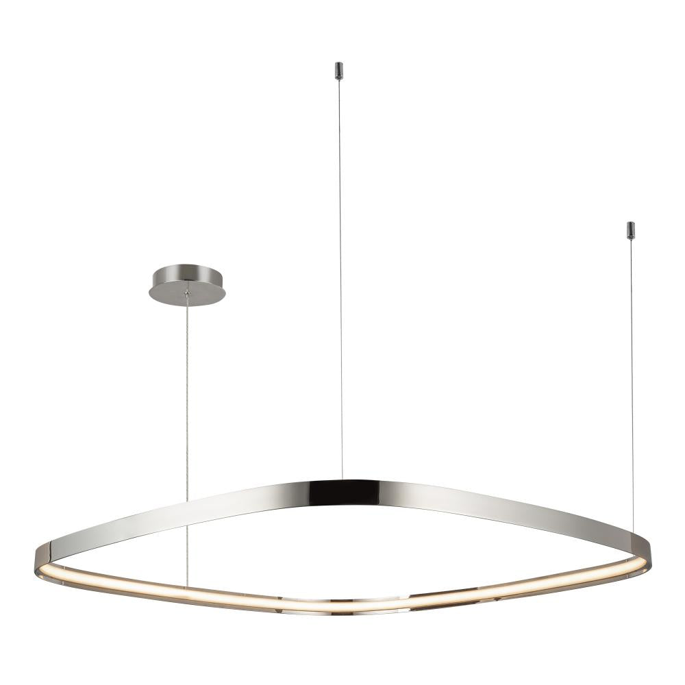 Kuzco Yukon PD78040-PN Pendant Light, UL Damp Rated, Polished Nickel