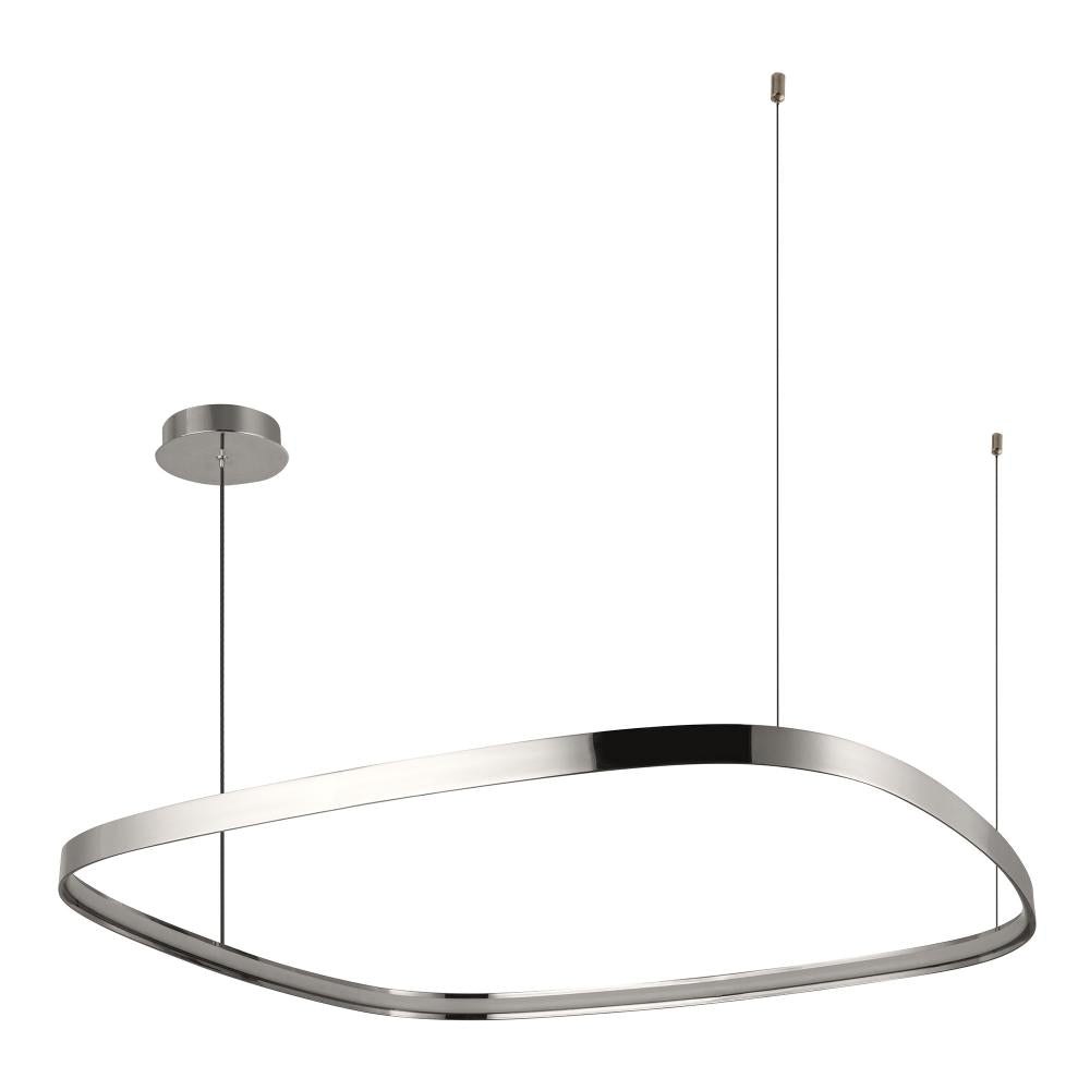 Kuzco Yukon PD78040-PN Pendant Light, UL Damp Rated, Polished Nickel