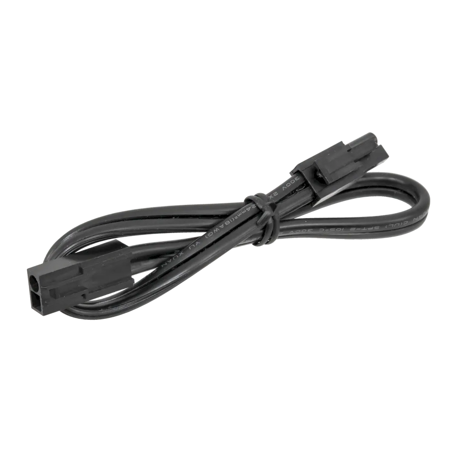 MVP 120V Puck Light 12in Jumper Cable in Black