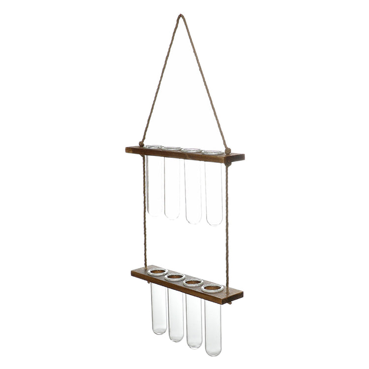 Wall-Hanging Test Tube Plant Propagation Station