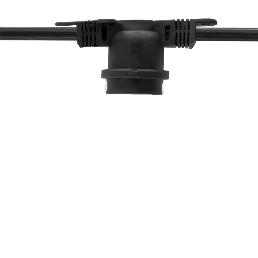 Commercial Non-Suspended Light String E26 100ft Reel with 24" Spacing