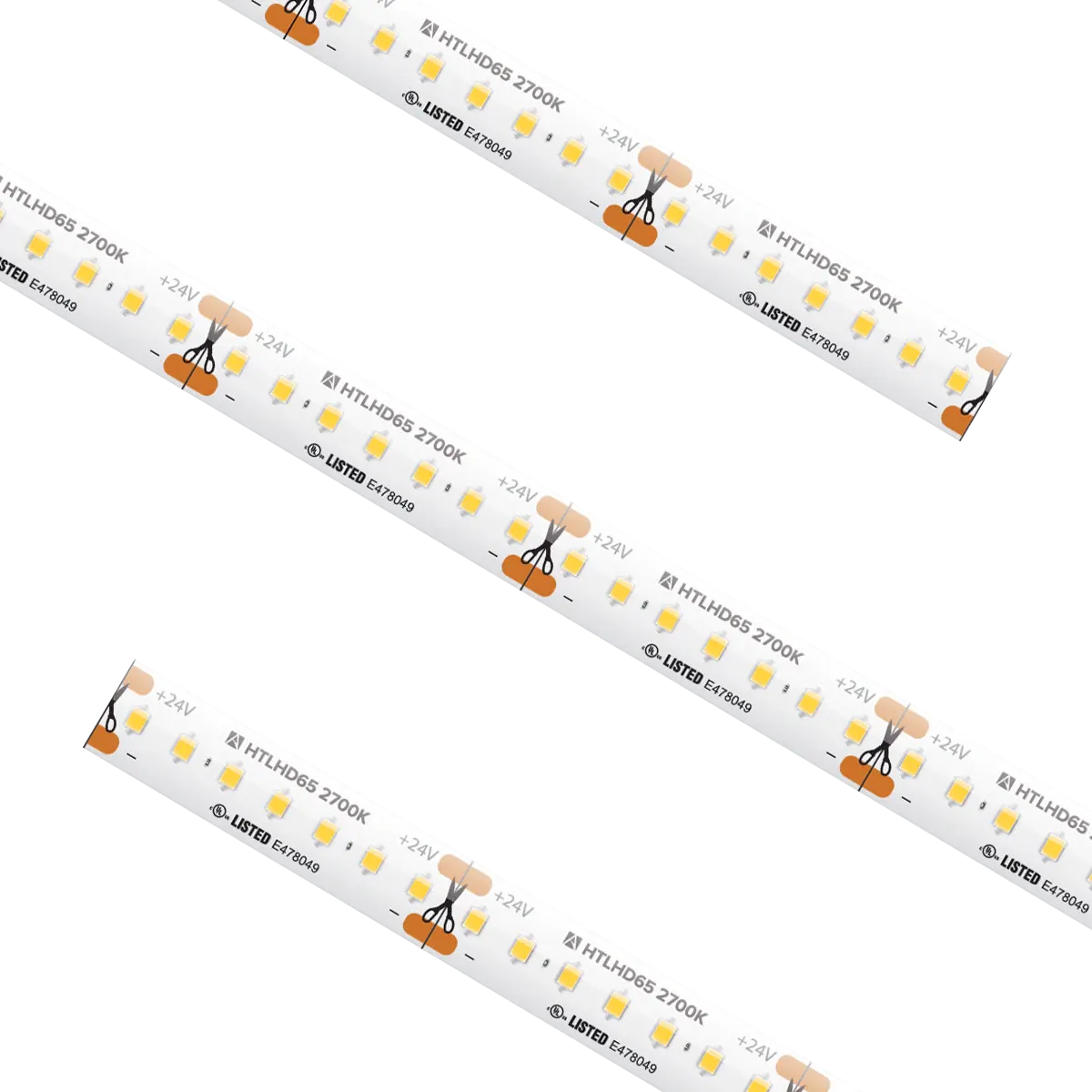 High Output High Density Tape Light IP65 2700K Custom Cut