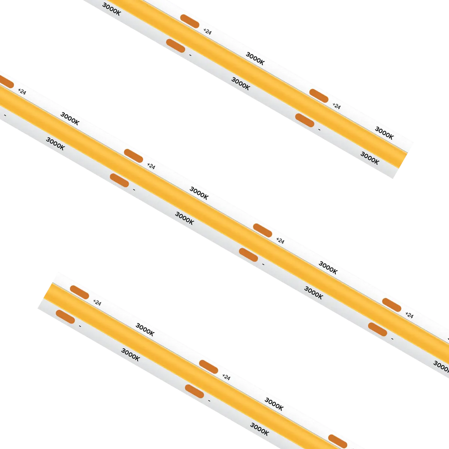 High Output 10M Max Run COB Tape Light, 49.2ft Reel 3000K