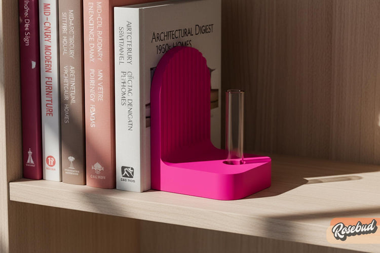 Ribbed Modern Bookend, Book Lover Gift, Bookshelf Decor, Book Club Gifts, Bookish Library Decor, Bookworm, Reading Challenge, Book Nook