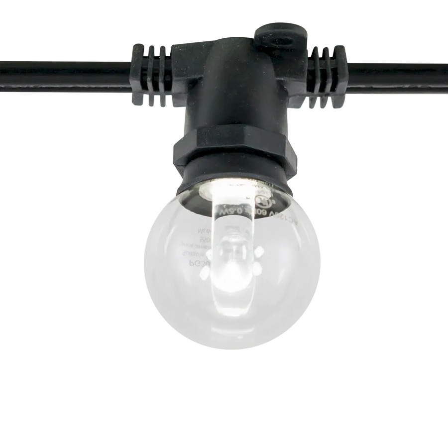Commercial Light String E12 330ft Reel Black