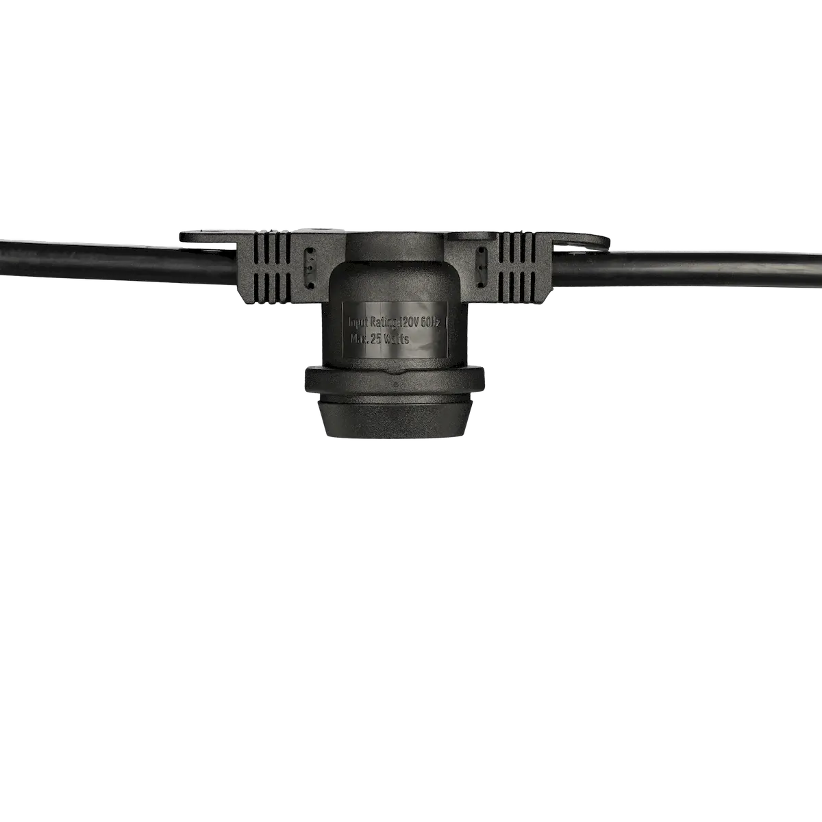 Commercial Grade Light String, 165 E26 Non-Suspended Sockets, 330ft, Black