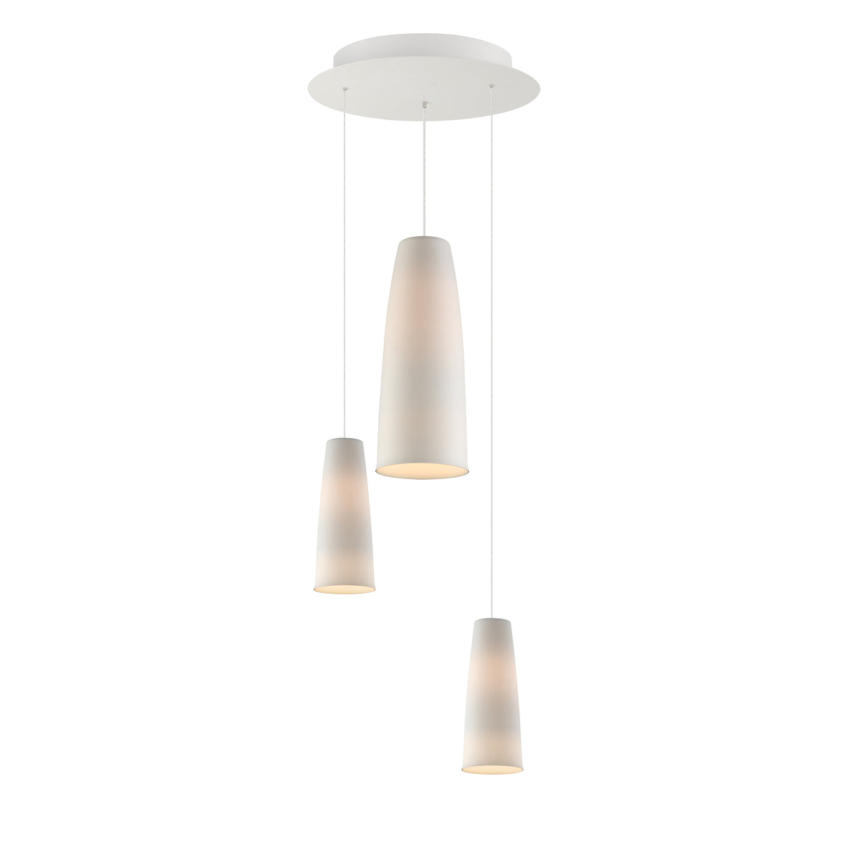 Studio M Lighting SMP30003WT Stream 3-Light LED Pendant (No Shade)