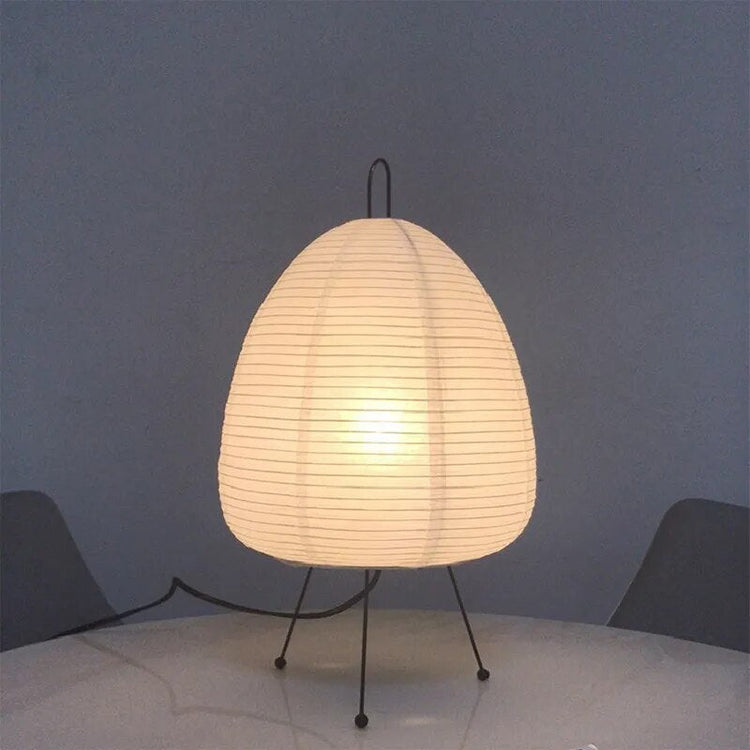 Japanese Rice Paper Table Lamp LED Soft Glow Paper Lantern Light